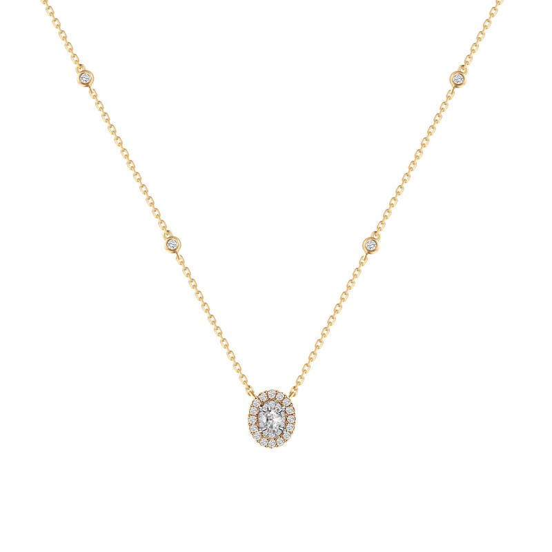 CAPRICE OVAL-CUT DIAMOND NECKLACE