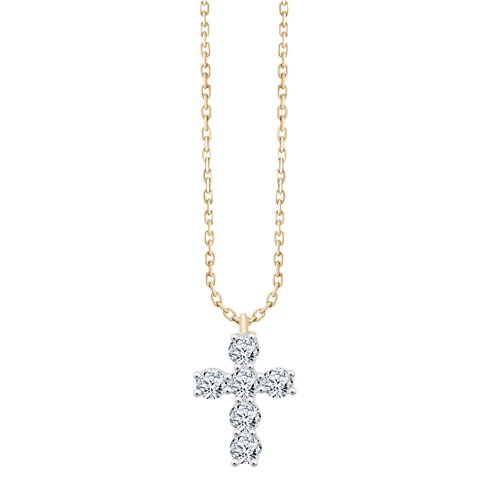 Eléanor M Cross Necklace