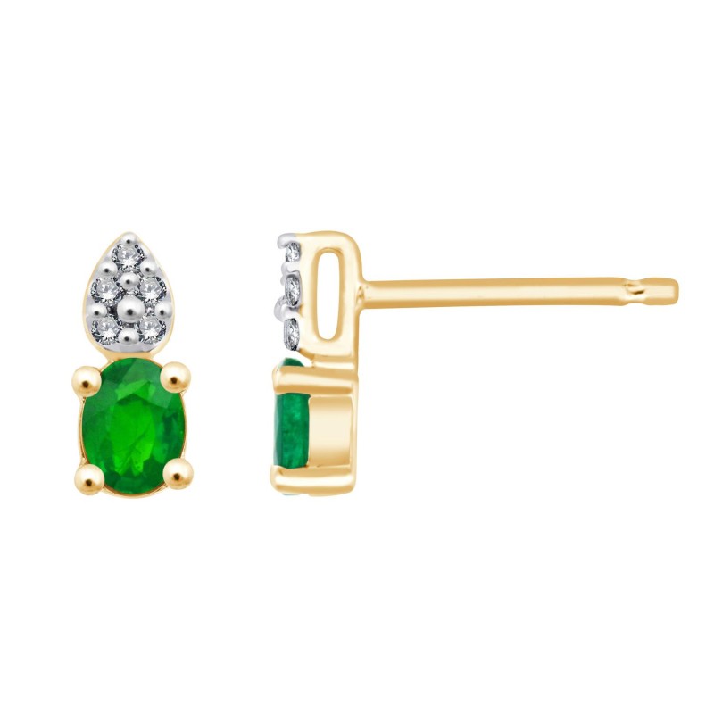 Boucles d'oreilles Hilary Emeraude