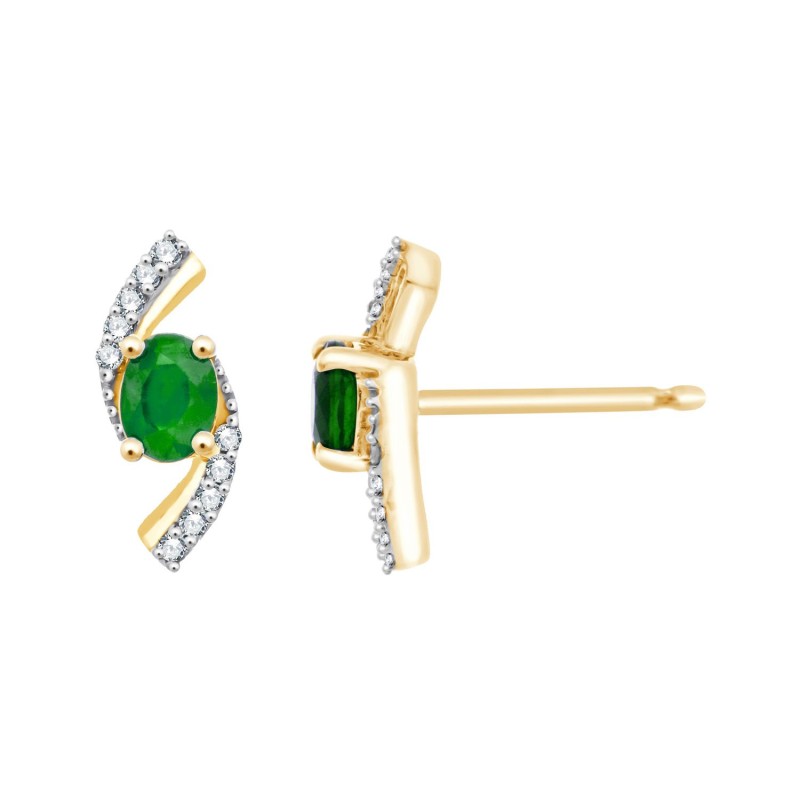 Boucles d'oreilles Hilda Emeraude
