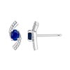 Boucles d'oreilles Hilda Saphir