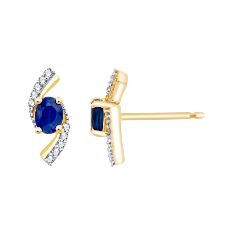 Boucles d'oreilles Hilda Saphir