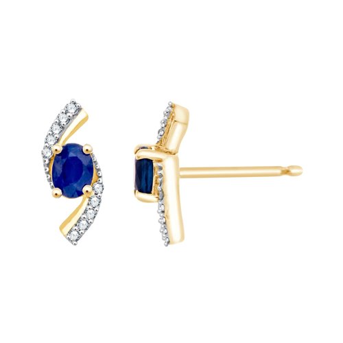 Boucles d'oreilles Hilda Saphir
