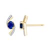Boucles d'oreilles Hilda Saphir