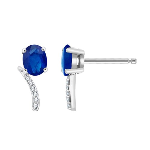 Boucles d'oreilles Lucioles Saphir