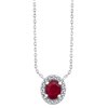 Sylvia Ruby Necklace