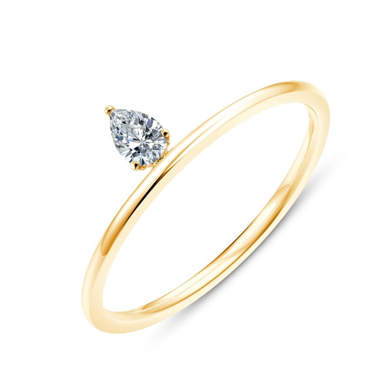 Primavera Solo Pear-Shaped Ring