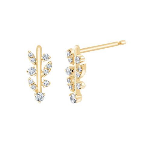 Boucles d'oreilles Primavera feuilles