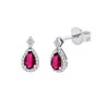 Boucles d'oreilles Shae Rubis et diamants