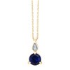 Collier Erin Saphir et diamants