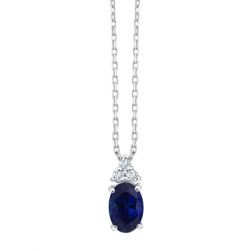Collier Maggie Saphir et diamants
