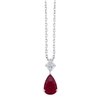 Collier Georgie Rubis et diamants