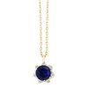 Collier Jordana Saphir et diamants