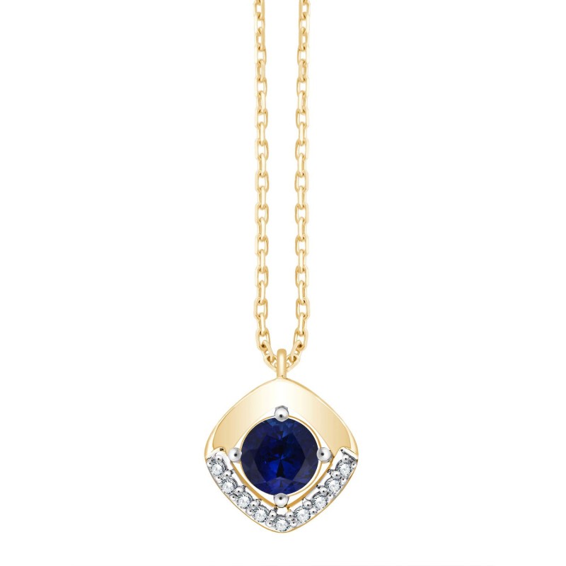 Collier Lalla Saphir et diamants