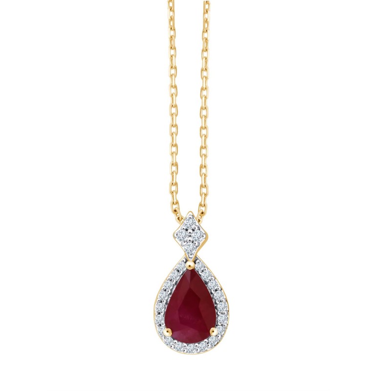 Collier Shae rubis et diamants