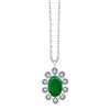 Collier Sybil emeraude et diamants