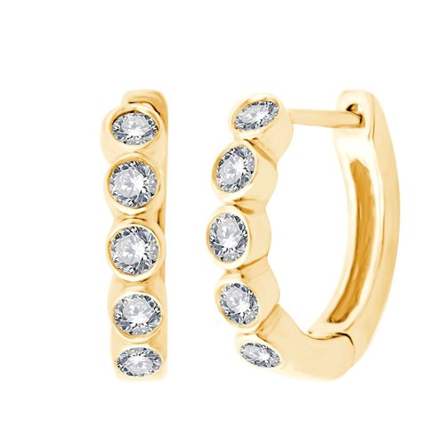 Bubble hoop earrings