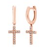 Christie cross hoop earrings