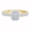 BAGUE EMERA EPAULÉE 0.45 CT