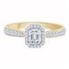 BAGUE EMERA EPAULÉE 0.65 CTS