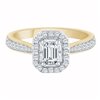 BAGUE EMERA EPAULÉE 0.85 CT