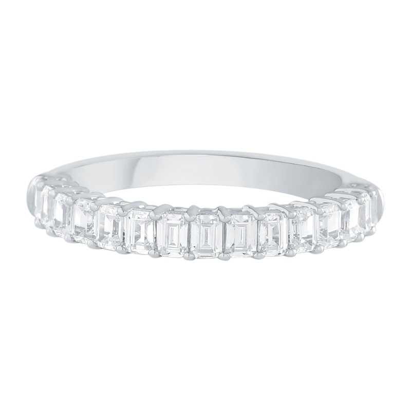 EMERA EMERALD-CUT ETERNITY RING 1.40 CTS