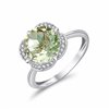 KALISTA GREEN AMETHYST AND DIAMOND RING