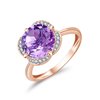 KALISTA AMETHYST AND DIAMOND RING