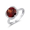 KALISTA GARNET AND DIAMOND RING