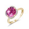 KALISTA ROSE TOPAZ AND DIAMOND RING