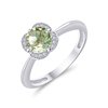 LITTLE KALISTA GREEN AMETHYST AND DIAMOND RING