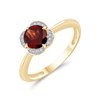 LITTLE KALISTA GARNET AND DIAMOND RING