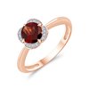LITTLE KALISTA GARNET AND DIAMOND RING