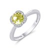 LITTLE KALISTA LEMON QUARTZ AND DIAMOND RING