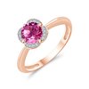 BAGUE LITTLE KALISTA TOPAZE ROSE ET DIAMANT