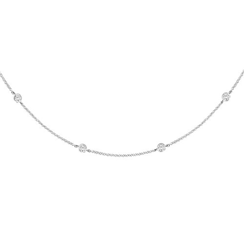Ella Bezel-Set Necklace