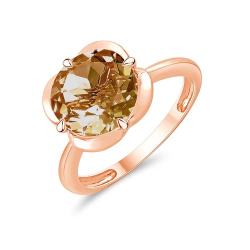 KALISTA CHAMPAGNE QUARTZ RING