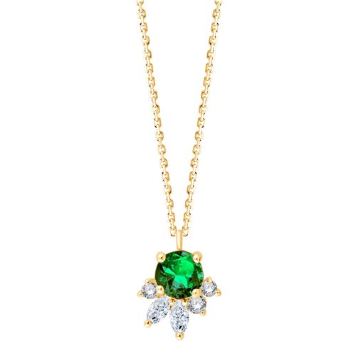 Collier Prima rond - Emeraude