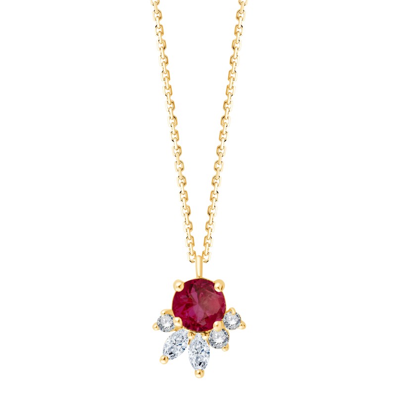 Collier Prima rond - Rubis