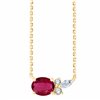 Collier Prima ovale - Rubis