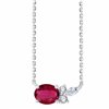 Collier Prima ovale - Rubis