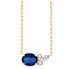 Collier Prima ovale - Saphir