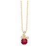 Prima round 3 necklace - Ruby