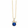 Collier Prima rond 3 - Saphir