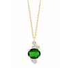 Prima oval 2 necklace - Emerald