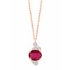 Collier Prima ovale 2 - Rubis