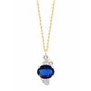Prima oval 2 necklace - Sapphire