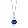 Prima oval 2 necklace - Sapphire