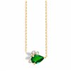 Collier Prima poire - Emeraude