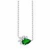 Prima pear-shaped necklace - Emerald